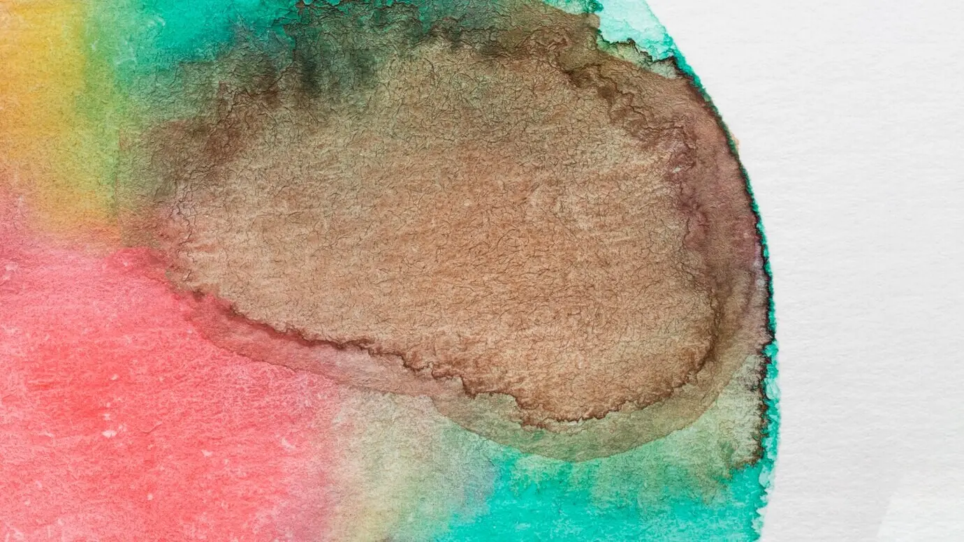 Архипелаг — вручную нарисованное пятно на белой поверхности.